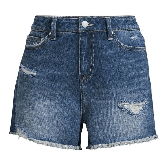 Time and Tru Pants - Time and Tru Dark Blue Denim Shorts